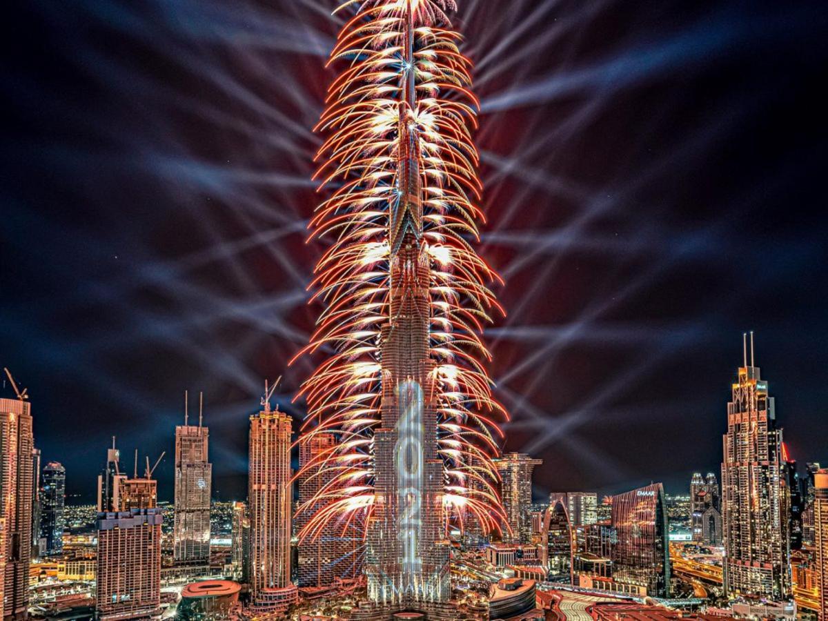 Appartement Trophy 2Br Aladdin Estate W Burj Khalifa View à Dubaï Extérieur photo